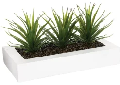 Aloes 3 sztuki sztuczne w donicy