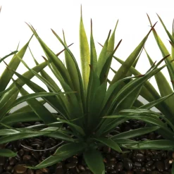 Aloes 3 sztuki sztuczne w donicy