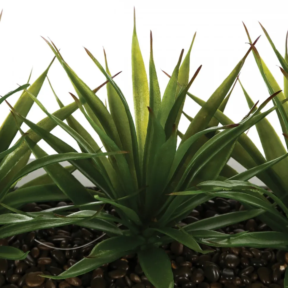 Aloes 3 sztuki sztuczne w donicy