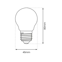 Żarówka Filamentowa LED 5W E27 G45 Neutralna 4000K