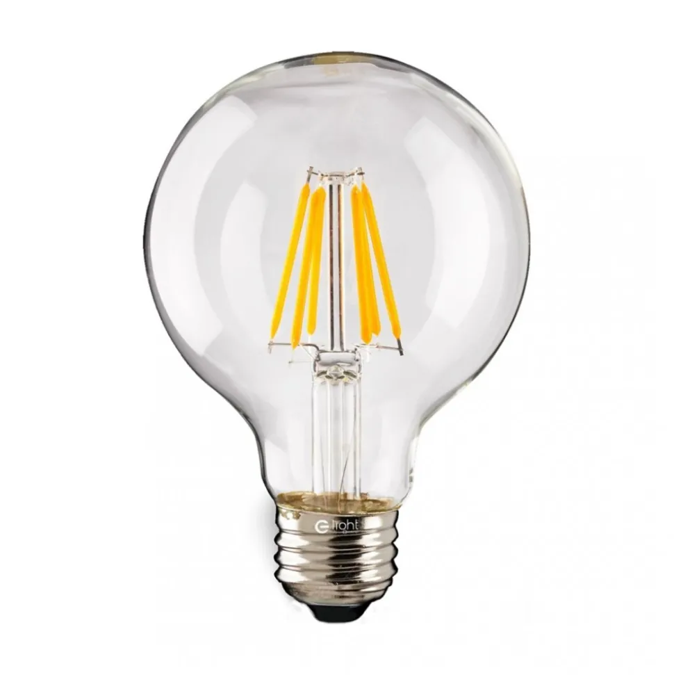 Żarówka Filamentowa LED 7W G125 E27 Ciepła 2700K