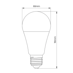 Żarówka LED Kulka 9W E27 A60 Ciepła Barwa 3000K