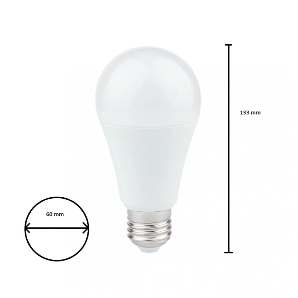 Żarówka LED 15W E27 A60 Ciepła 3000K