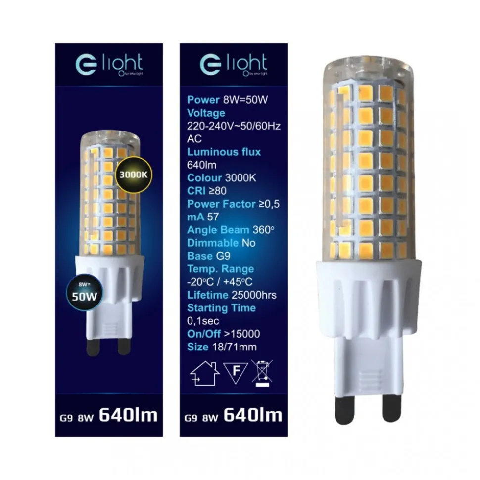 Żarówka LED 7W G9 Ciepła 3000K
