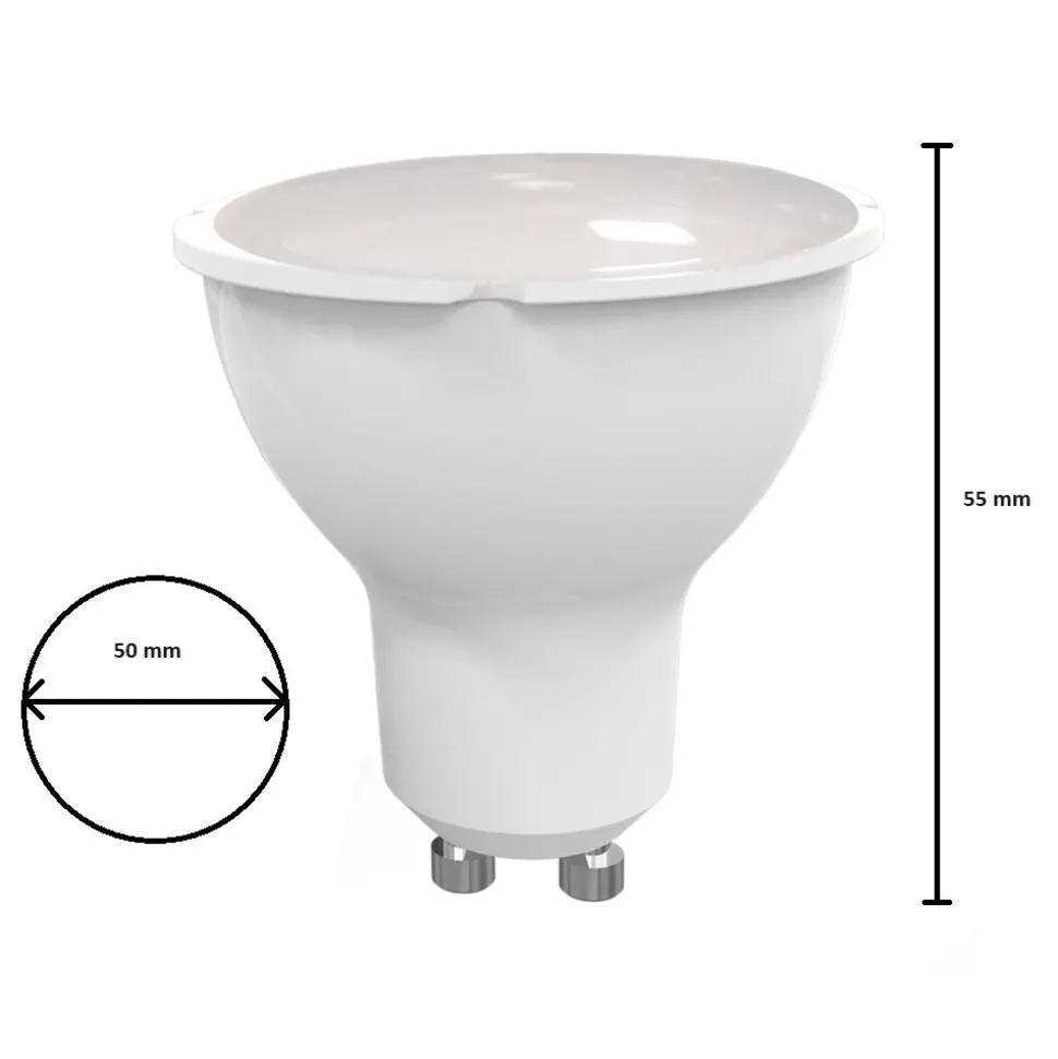 Żarówka LED 6,5W GU10 Zimna 6000K