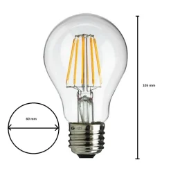 Żarówka Filamentowa LED 5W A60 E27 Neutralna 4000K * Eko-light Online