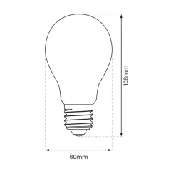 Żarówka Filamentowa LED 8W A60 E27 Neutralna 4000K * Eko-light Discount