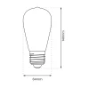 Żarówka Filamentowa LED 6W ST64 E27 * Eko-light Best