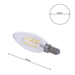 Żarówka Filamentowa LED 4W Świeczka E14 4000K * Eko-light Sale