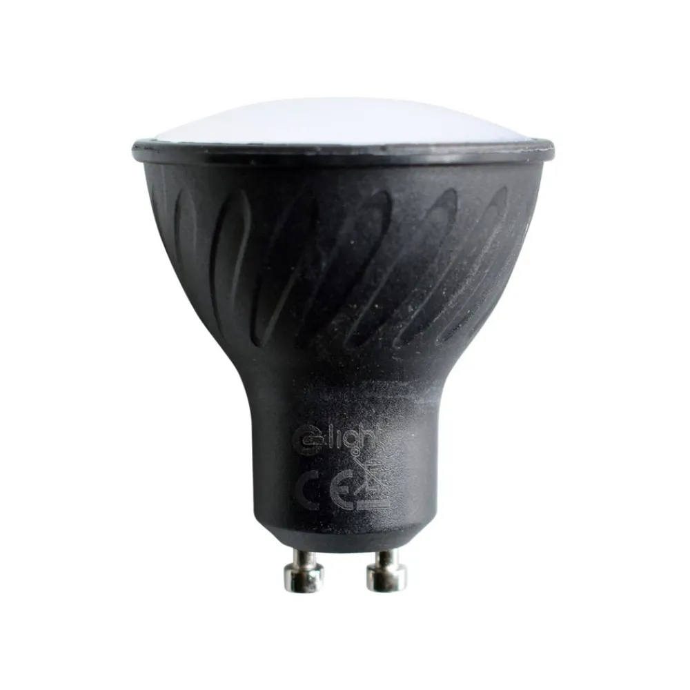 Żarówka LED Czarna 6W GU10 Neutralna 4000K * Eko-light