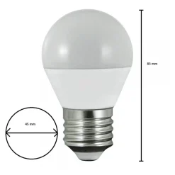 Żarówka LED 7W E27 G45 Zimna 6000k * Eko-light New