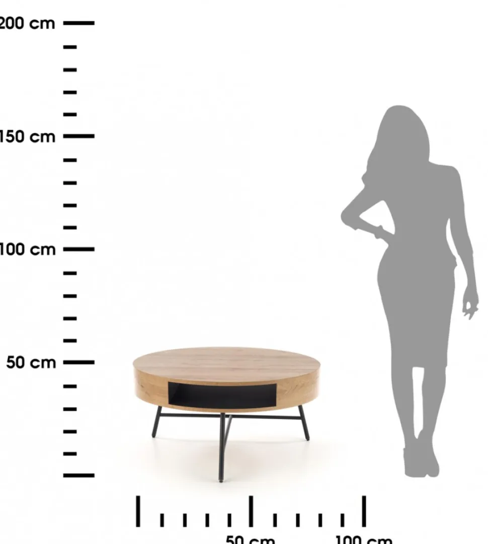 Ława Camila dąb złoty 80 cm