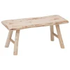 Ławka drewniana rustykalna 70x27 cm beż