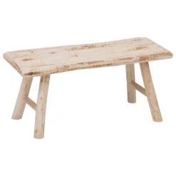 Ławka drewniana rustykalna 70x27 cm beż