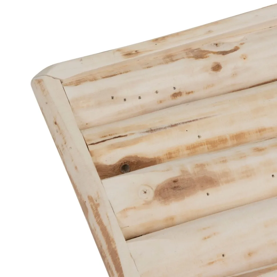 Ławka drewniana rustykalna 70x27 cm beż