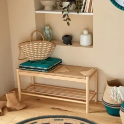 Ławka Maesi 95x35x45 cm naturalne drewno * Atmosphera Best