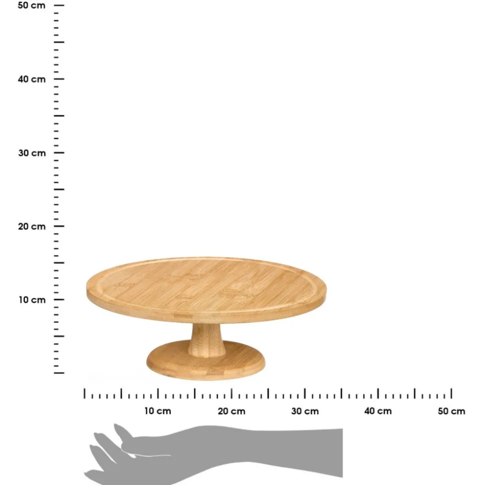 Bambusowa patera na ciasto średnica 30 cm
