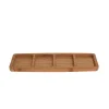 Bambusowa patera do serwowania z przegródkami 33 cm * Excellent Houseware Clearance