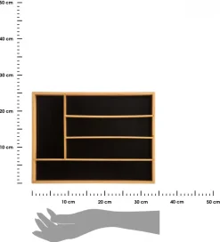 Bambusowy organizer do szuflady 34x25 cm