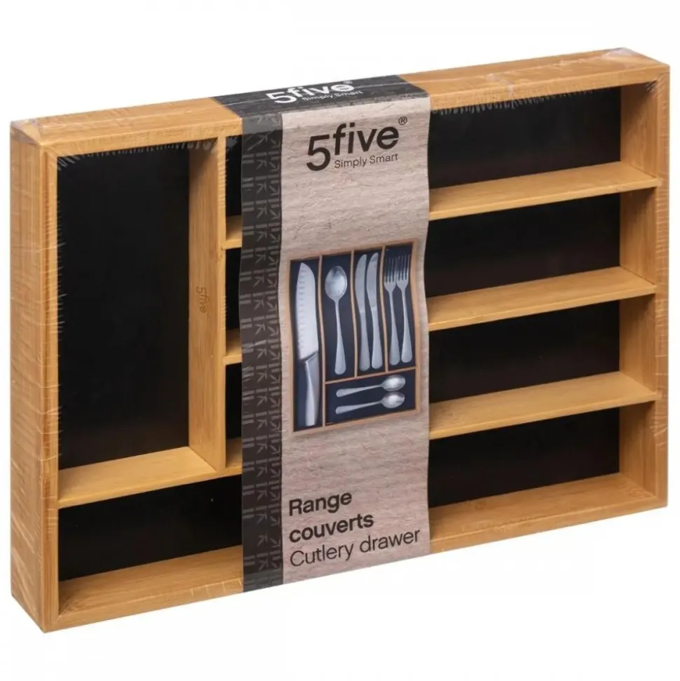 Bambusowy organizer do szuflady 34x25 cm