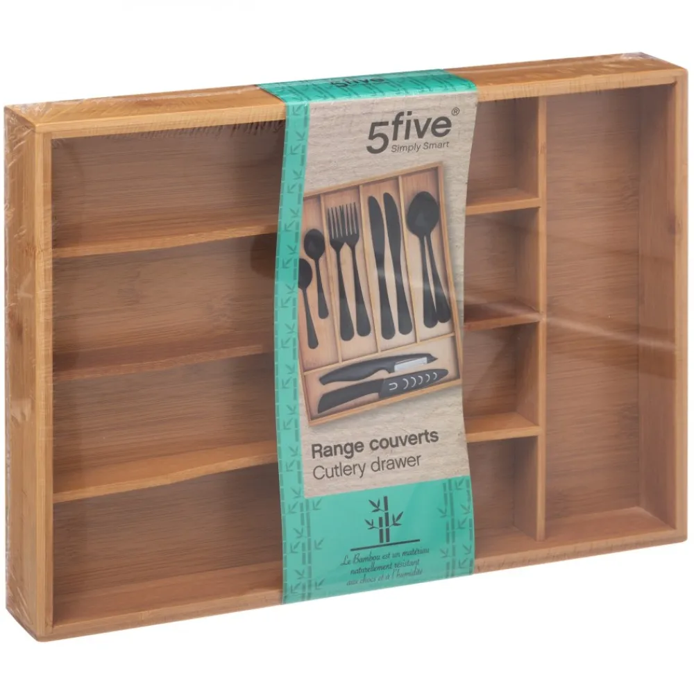 Bambusowy organizer na sztućce 25x34 cm * 5five Simply Smart Hot