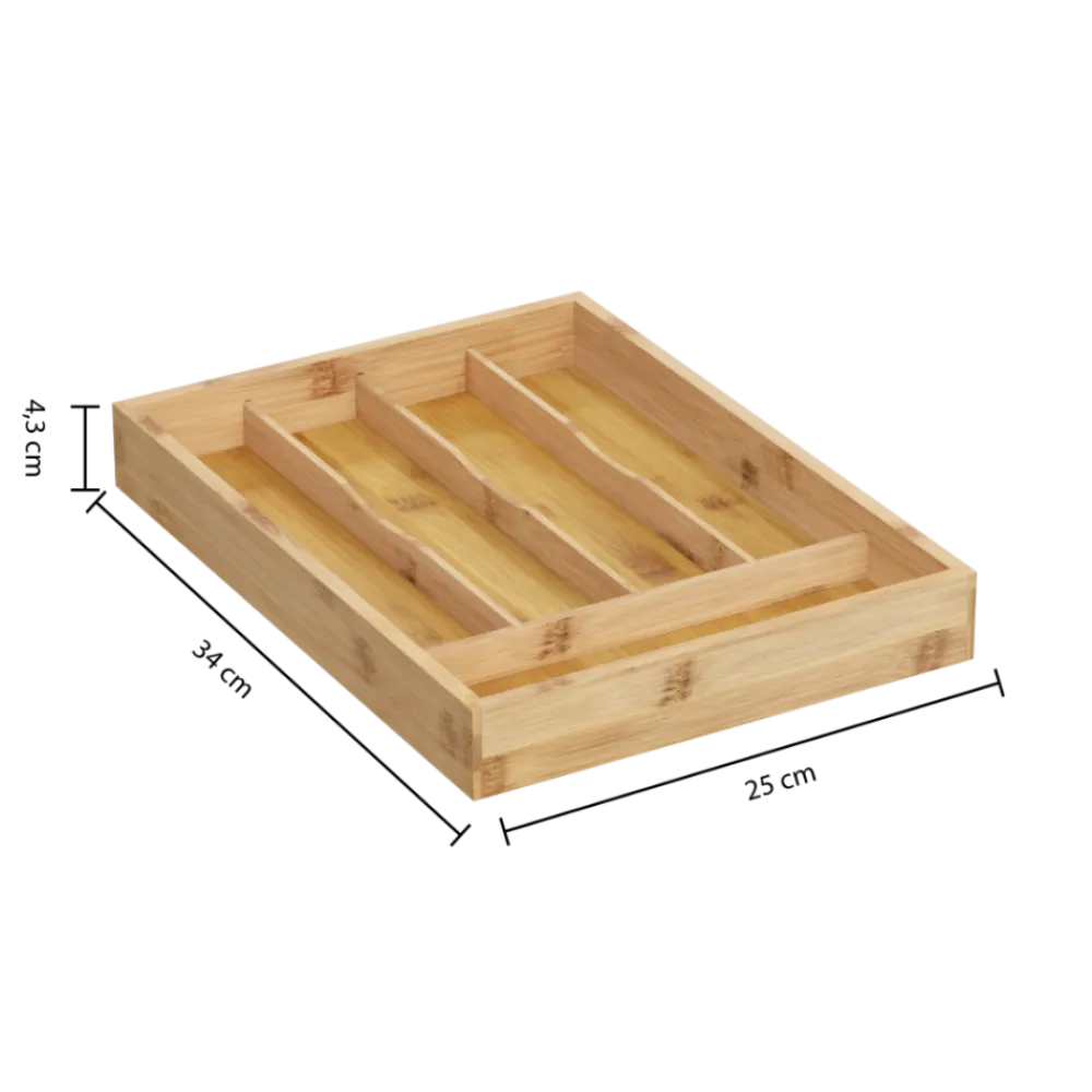 Bambusowy organizer na sztućce 25x34 cm * 5five Simply Smart Hot