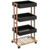 Bambusowy wózek mobilny na kółkach * 5five Simply Smart New