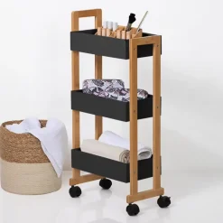 Bambusowy wózek mobilny Natureo Black * 5five Simply Smart Best