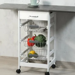 Barek kuchenny z rozkładanym blatem