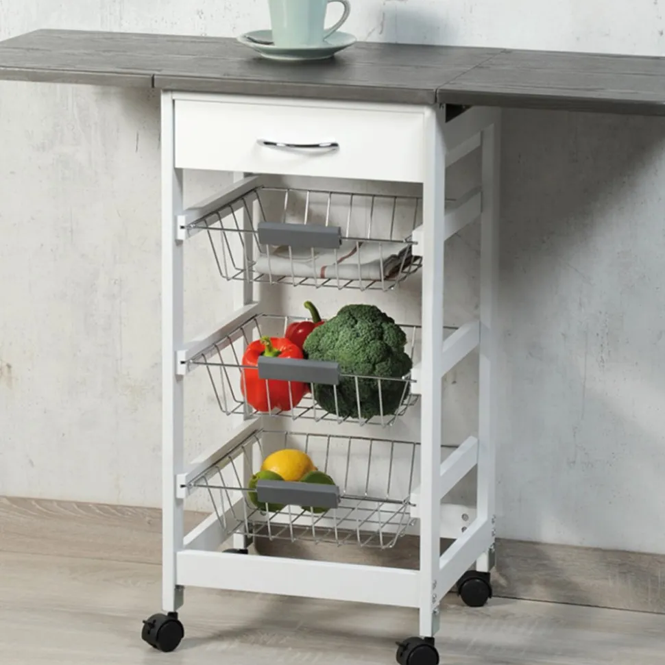 Barek kuchenny z rozkładanym blatem
