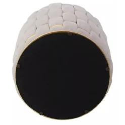 Beżowa pufa ze schowkiem Tiara * Signal Best