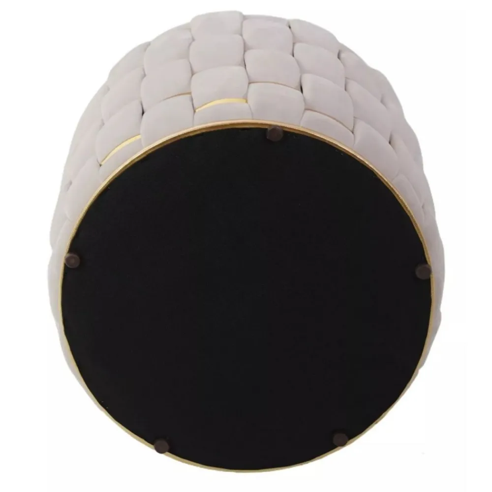 Beżowa pufa ze schowkiem Tiara * Signal Best
