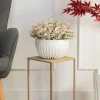 Beżowy kwietnik stojący 40 cm