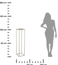 Beżowy kwietnik stojący 100 cm