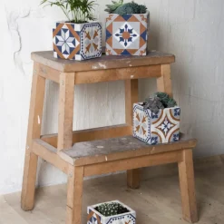Betonowa doniczka Azulejos 11 cm