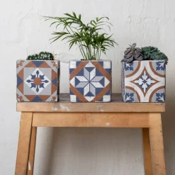 Betonowa doniczka Azulejos 11 cm