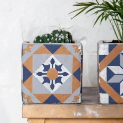 Betonowa doniczka Azulejos 11 cm