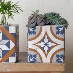 Betonowa doniczka Azulejos 11 cm