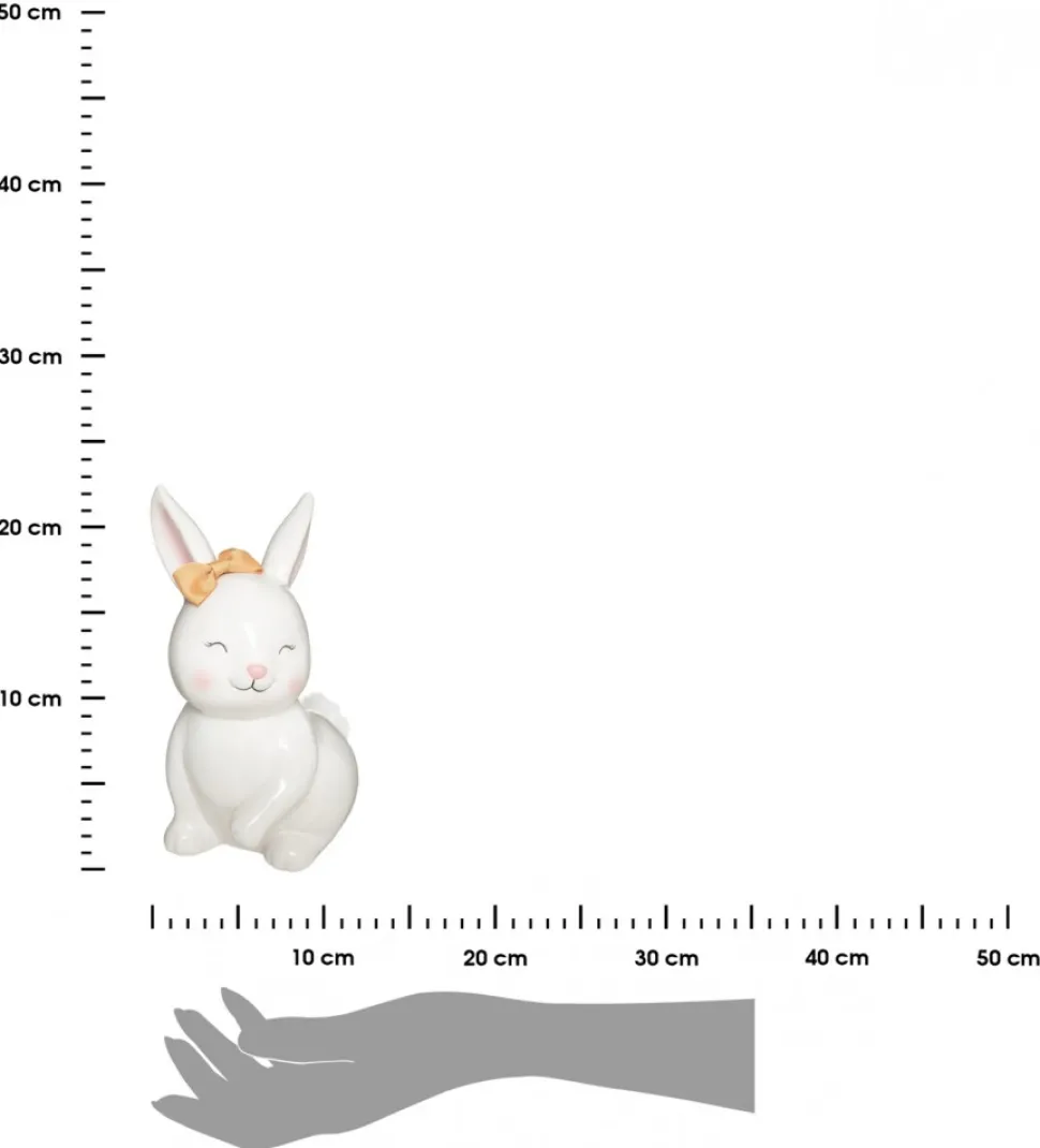 Biała skarbonka Rabbit