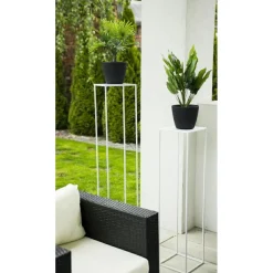 Biały nowoczesny kwietnik stojący 130 cm LOFT