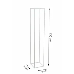 Biały nowoczesny kwietnik stojący 130 cm LOFT