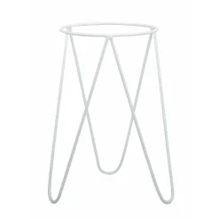 Biały nowoczesny kwietnik Loft 45 cm