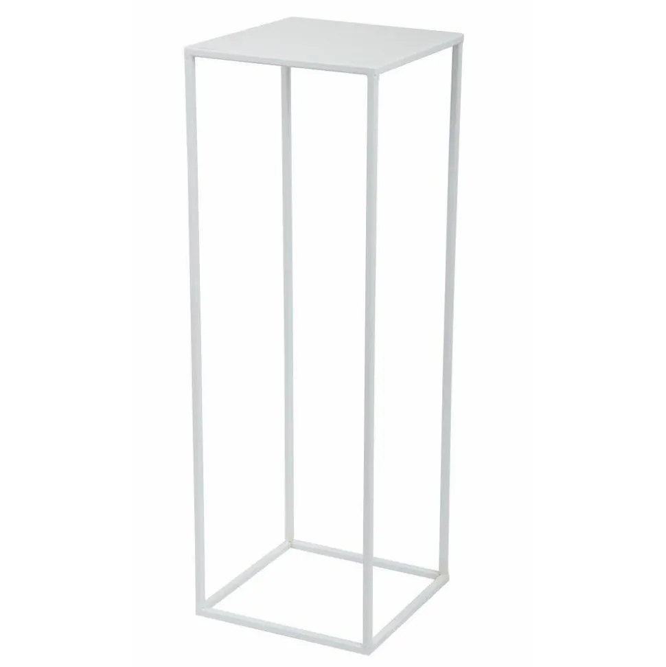 Biały nowoczesny kwietnik stojący 70 cm GLAM