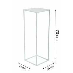 Biały nowoczesny kwietnik stojący 70 cm GLAM