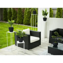 Biały nowoczesny kwietnik stojący 70 cm GLAM