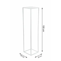 Biały nowoczesny kwietnik stojący 100 cm LOFT * HowHomely Outlet
