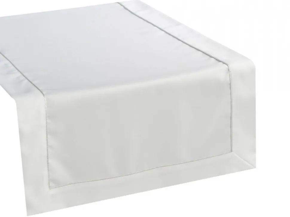 Bieżnik DORITA 40x180 cm biały