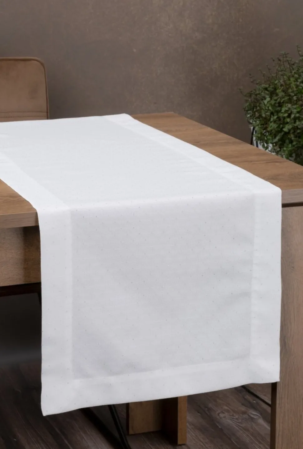 Bieżnik ELLEN 40x140 cm biały