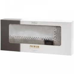 Bieżnik EMMA 40x140 cm biały mereżka