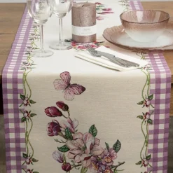 Bieżnik gobelinowy 1225/FIO 45x140 cm kwiaty